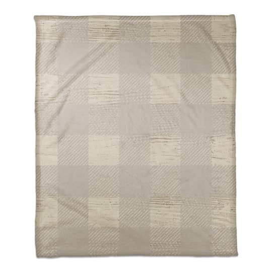 Buffalo Check Coral Fleece Blanket